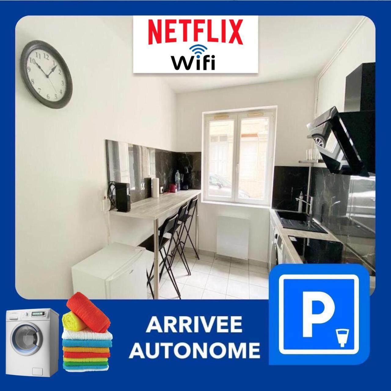 023 Chic & Cosy F1 23M2 Hypercentre Wifi Smart Tv Netflix Appartement Saint-Etienne  Buitenkant foto